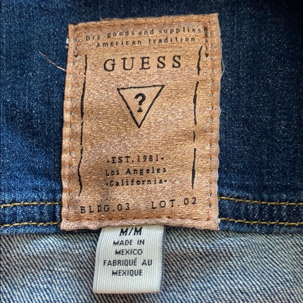 Guess jean jacket size Medium